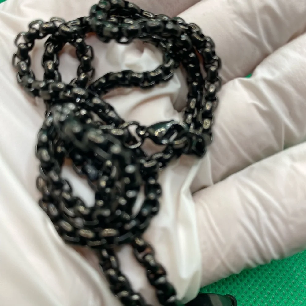 Black Cross Pendant Necklace